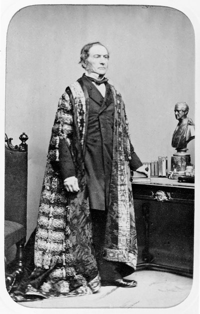 William Ewart Gladstone, ca. 1860 door English Photographer